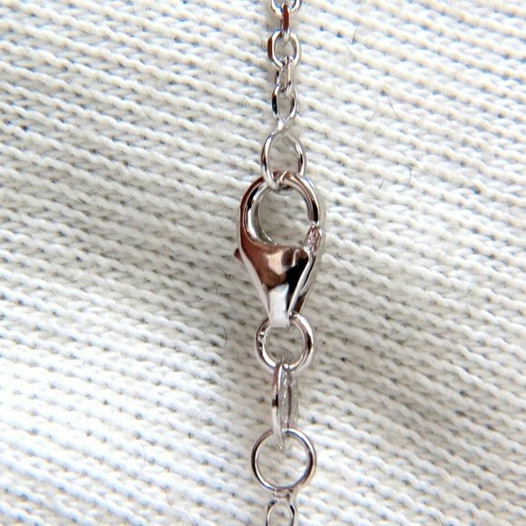 1.52ct diamonds halo cluster necklace 14kt - Picture 3 of 4